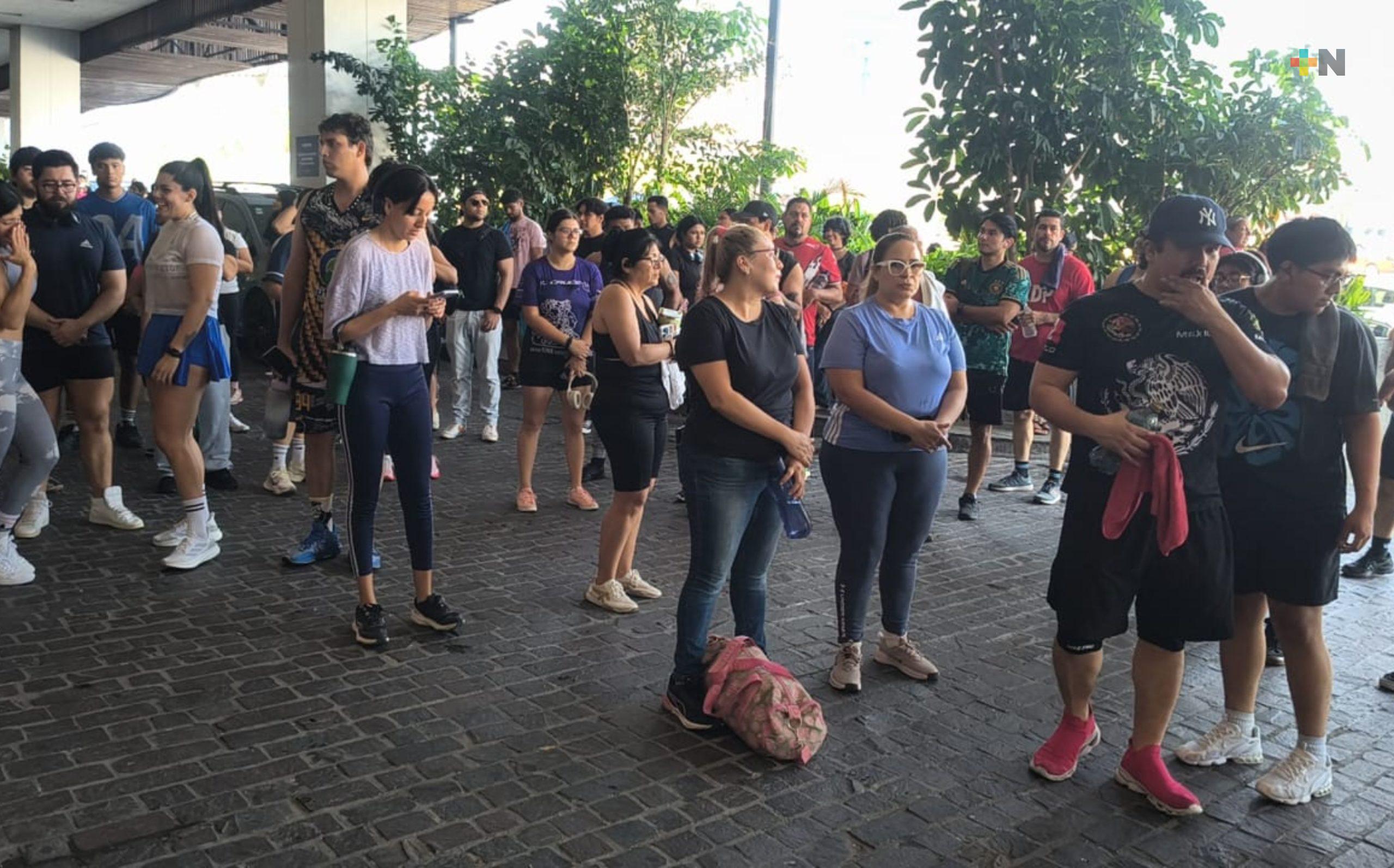 Realizan simulacro de sismo en plaza Andamar