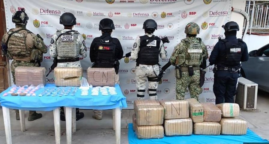 Asegura SSP más de 92 kilos de presunta droga y detiene a 31 personas
