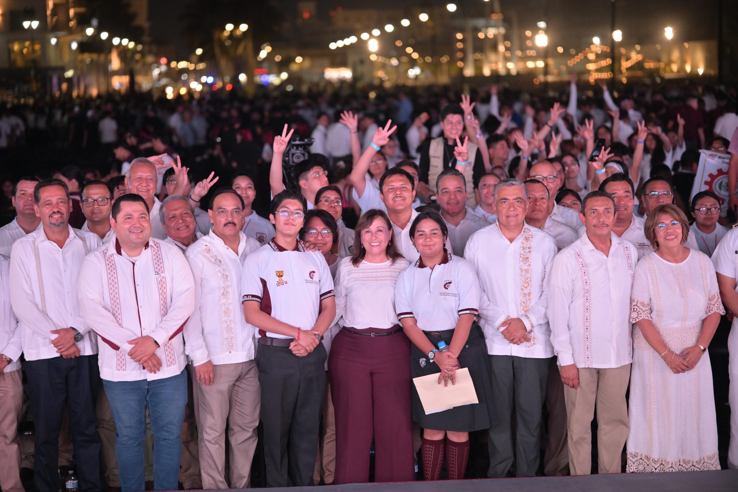 Gobernadora inaugura el VII Encuentro Nacional Cívico de la DGETI