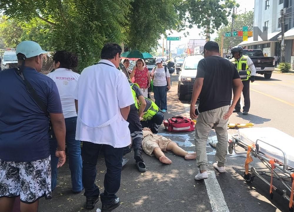 Atropellan a persona adulta mayor en Boca del Río
