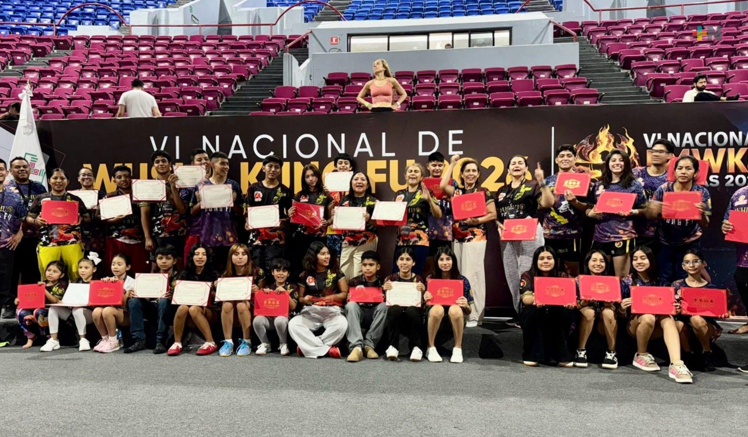 Veracruz logró 39 oros en nacional de wushu