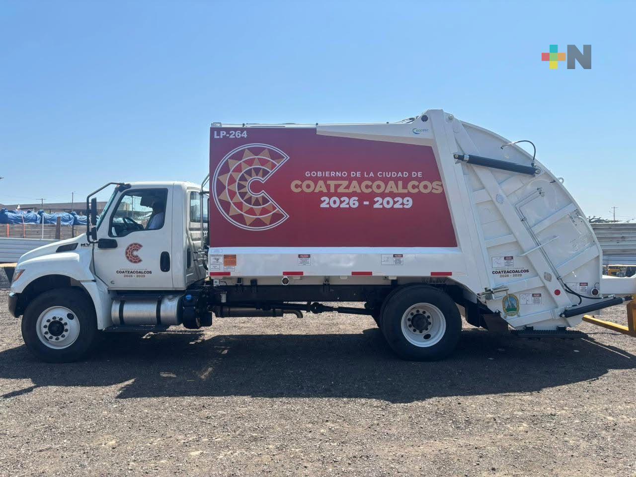 Nuevas unidades del servicio de limpia pública en Coatzacoalcos