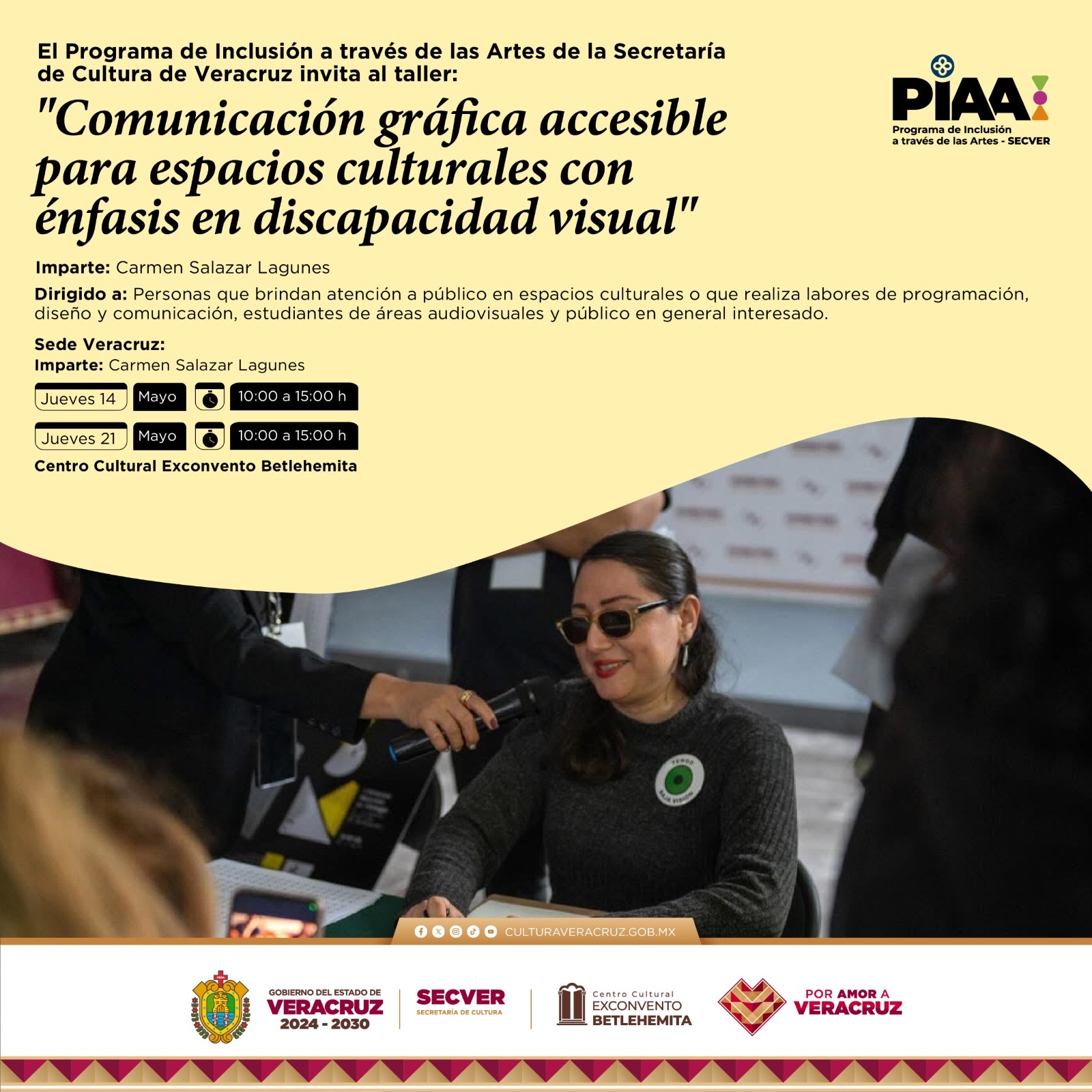 Promueve SECVER taller de comunicación gráfica enfocada a espacios culturales e inclusión social