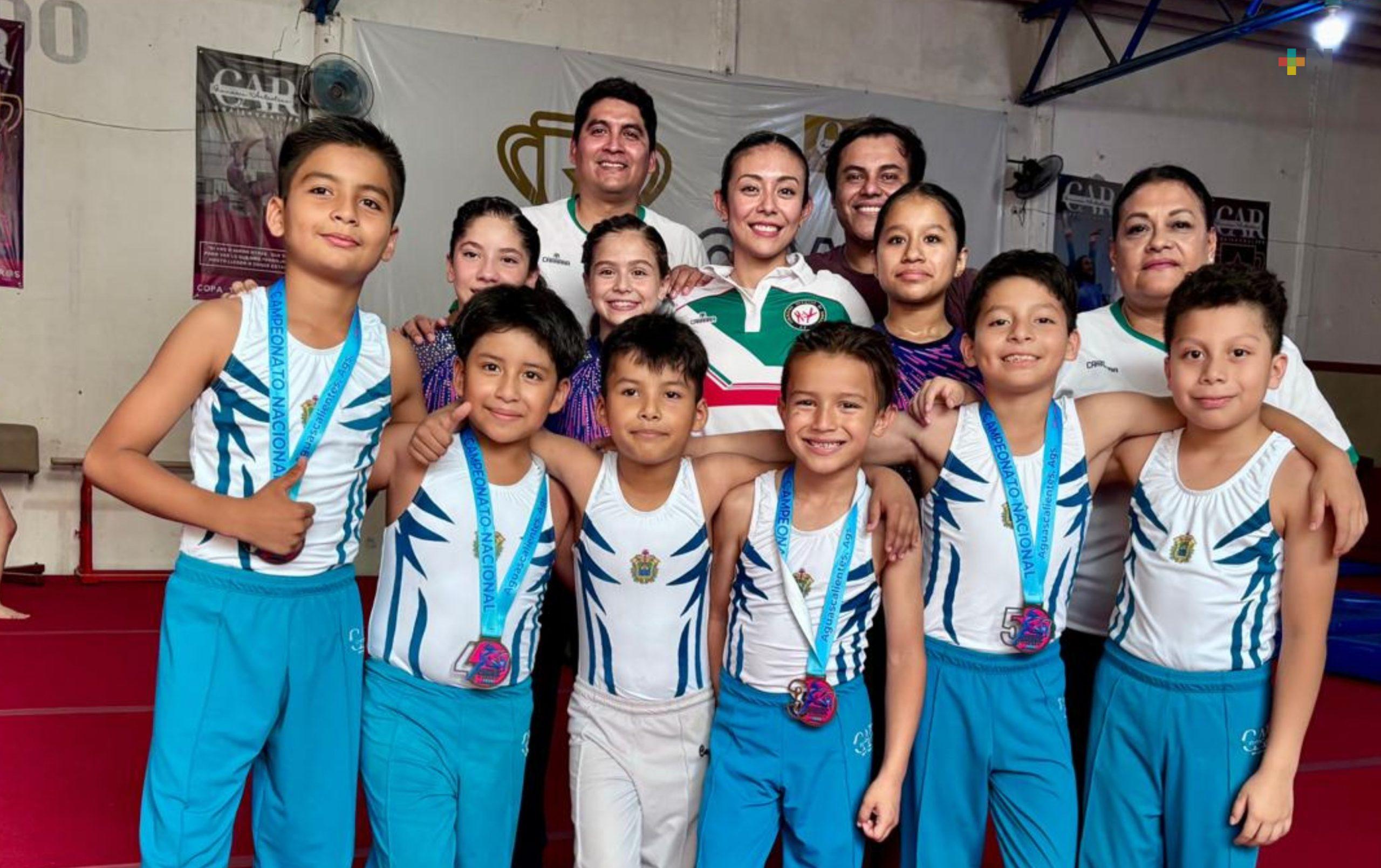 Veracruz obtuvo 10 medallas en nacional de gimnasia artística