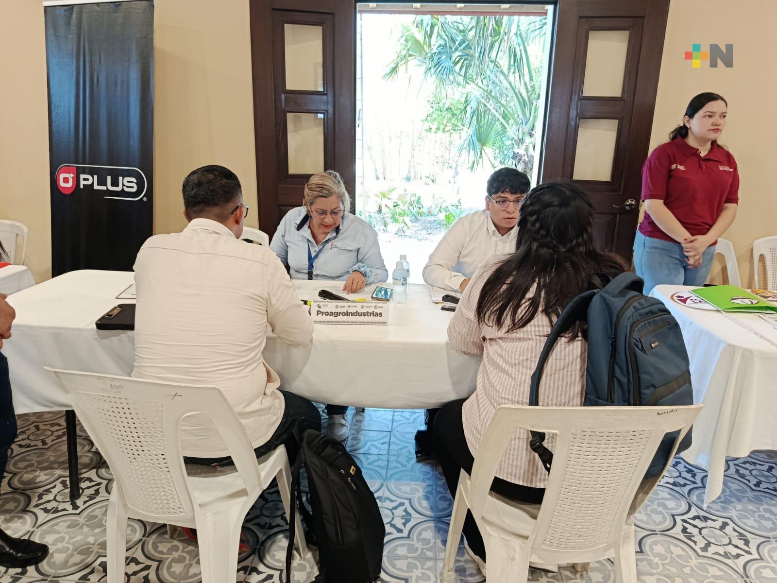 Ofrecen 300 vacantes durante jornada laboral en la región sur de Veracruz