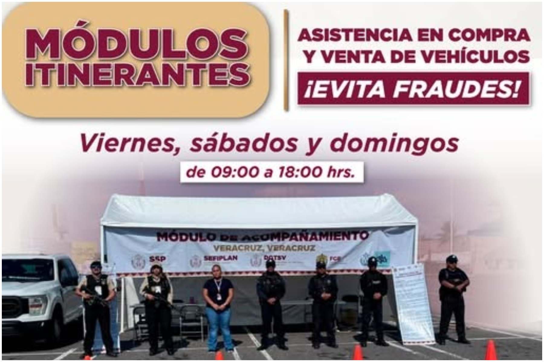 Veracruz impulsa módulos itinerantes para transacciones seguras de vehículos