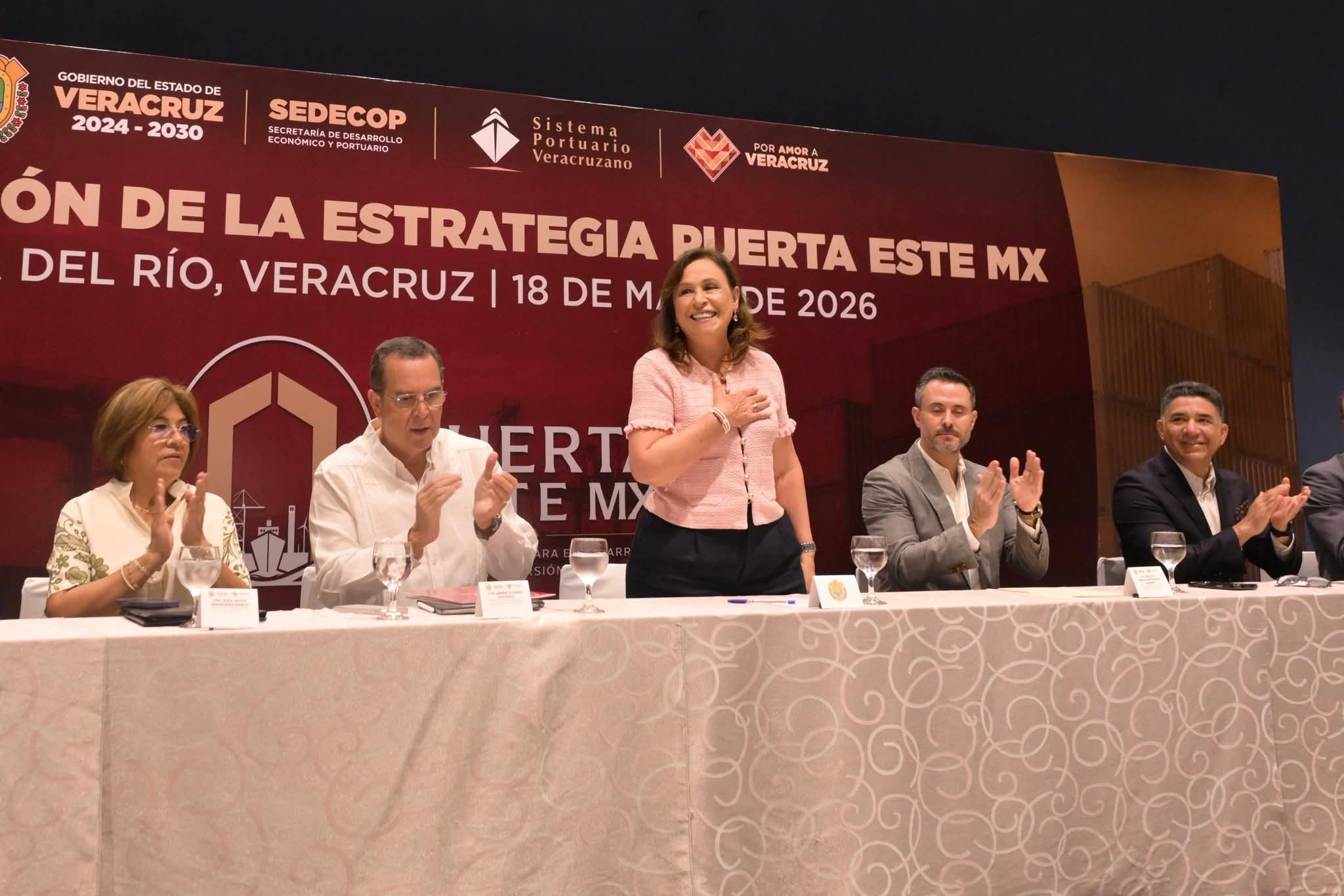 Presenta Veracruz estrategia Puerta Este MX; tiene condiciones para la inversión y el desarrollo: Rocío Nahle