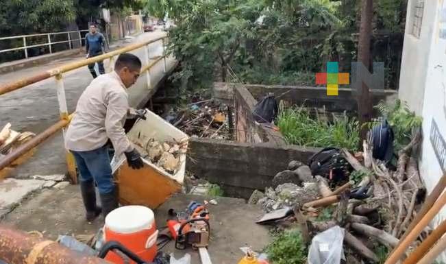 Atiende PC estatal trabajos de saneamiento en Poza Rica