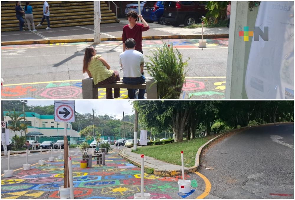 Intervención de calles brinda seguridad a peatones en Xalapa