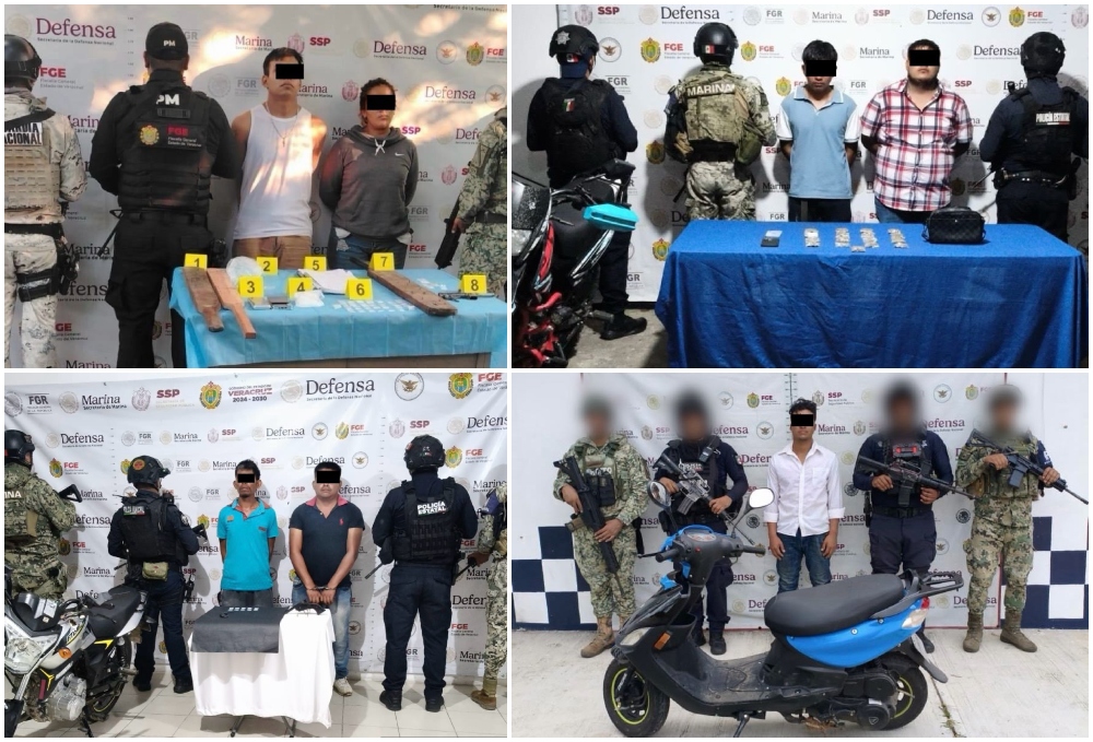 Acciones operativas en 21 municipios dejan 36 personas detenidas y el decomiso de 300 presuntas dosis de estupefacientes