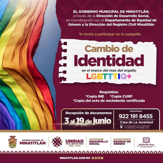 Lanzan campaña Cambio de Identidad  en Minatitlán