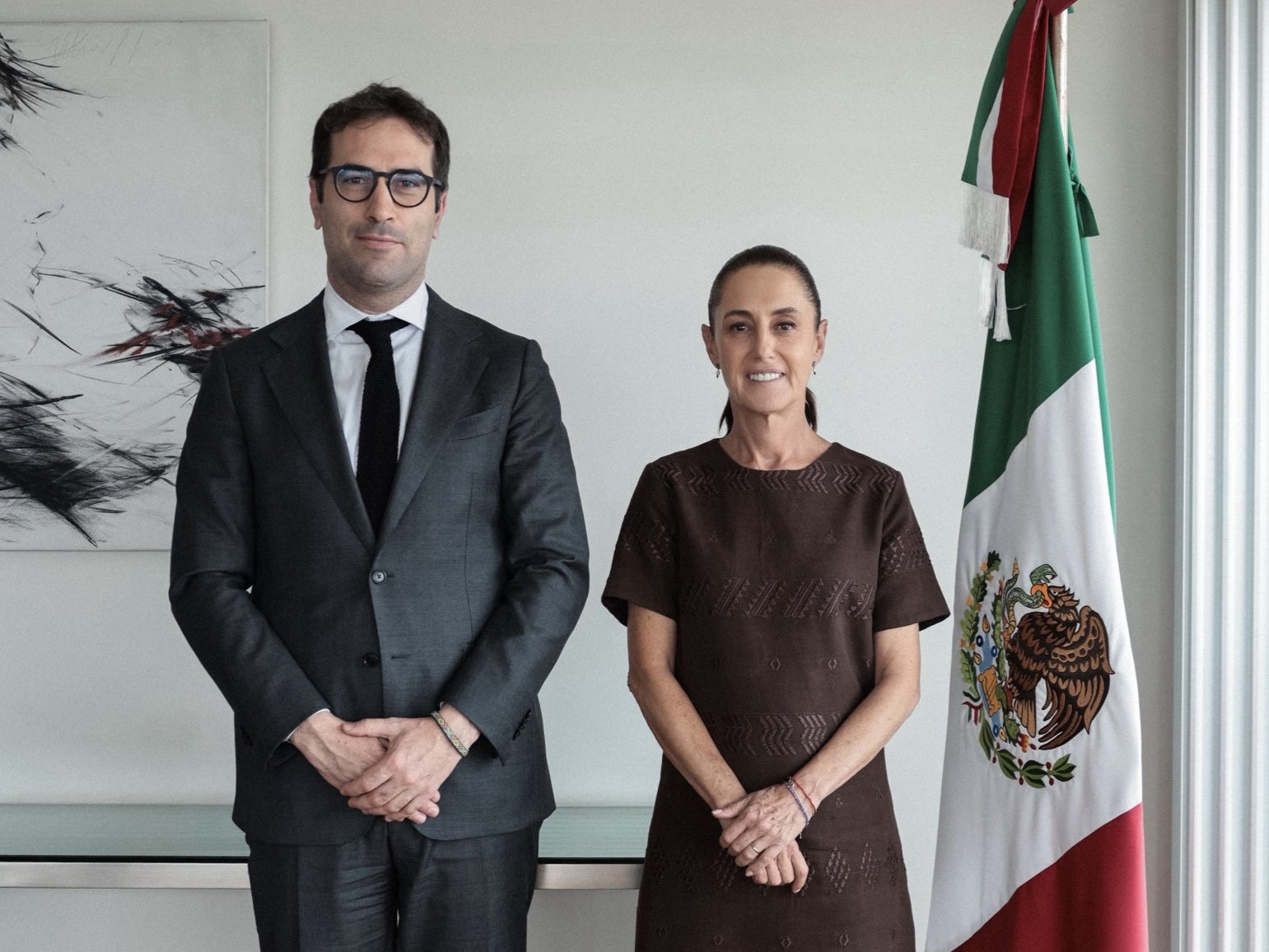 Presidenta Sheinbaum se reúne con vicepresidente primero del gobierno español