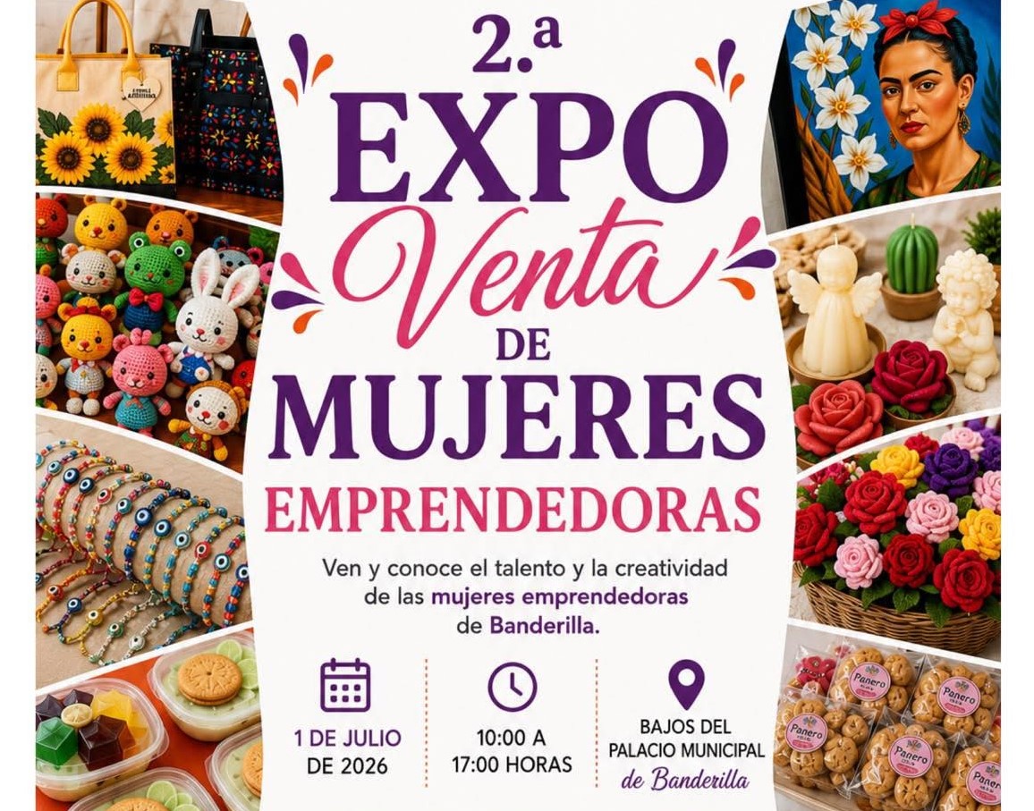Invitan a Expo de Mujeres Emprendedoras en Banderilla
