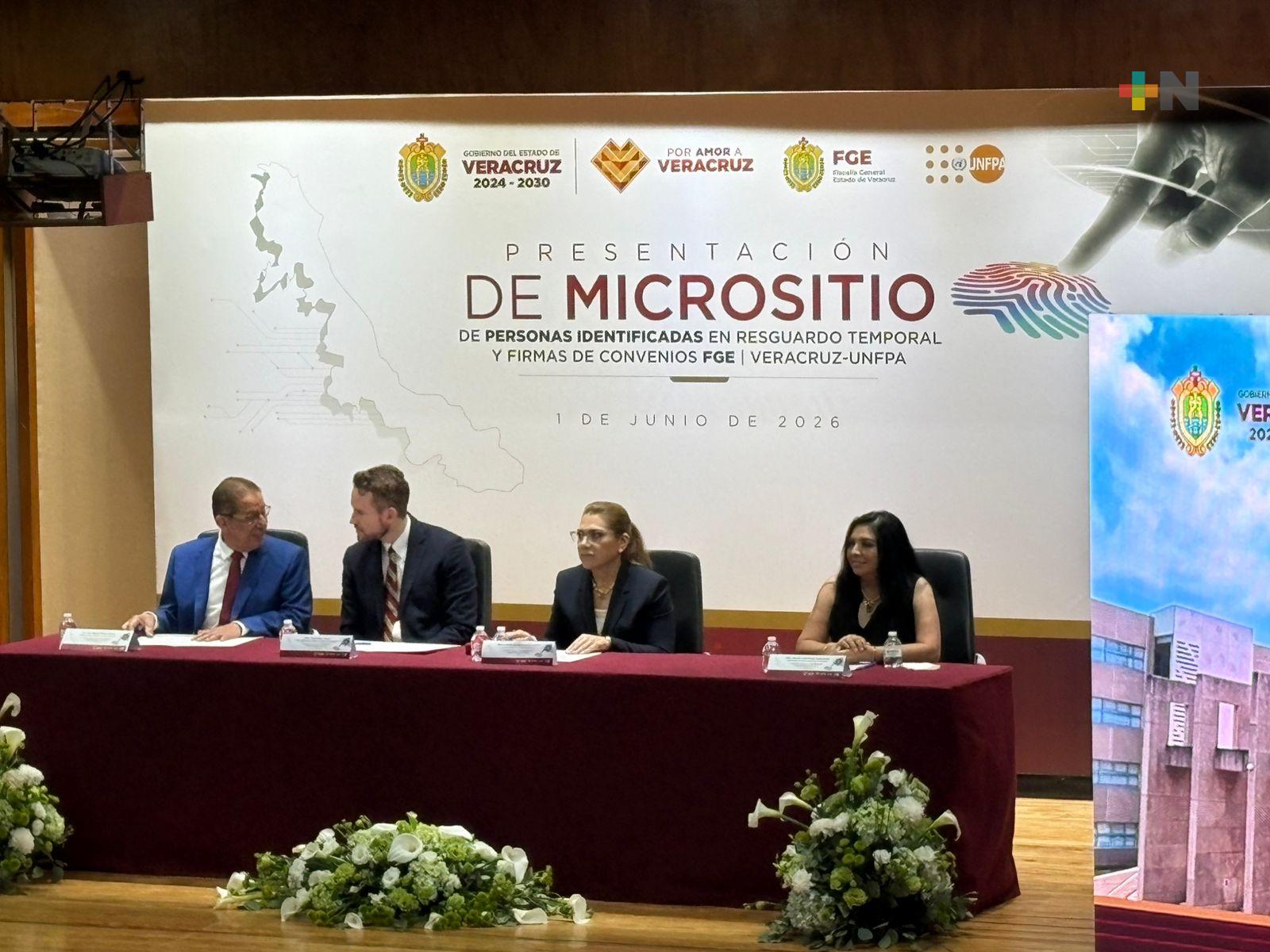 Presentan Micrositio de personas identificadas en resguardo temporal