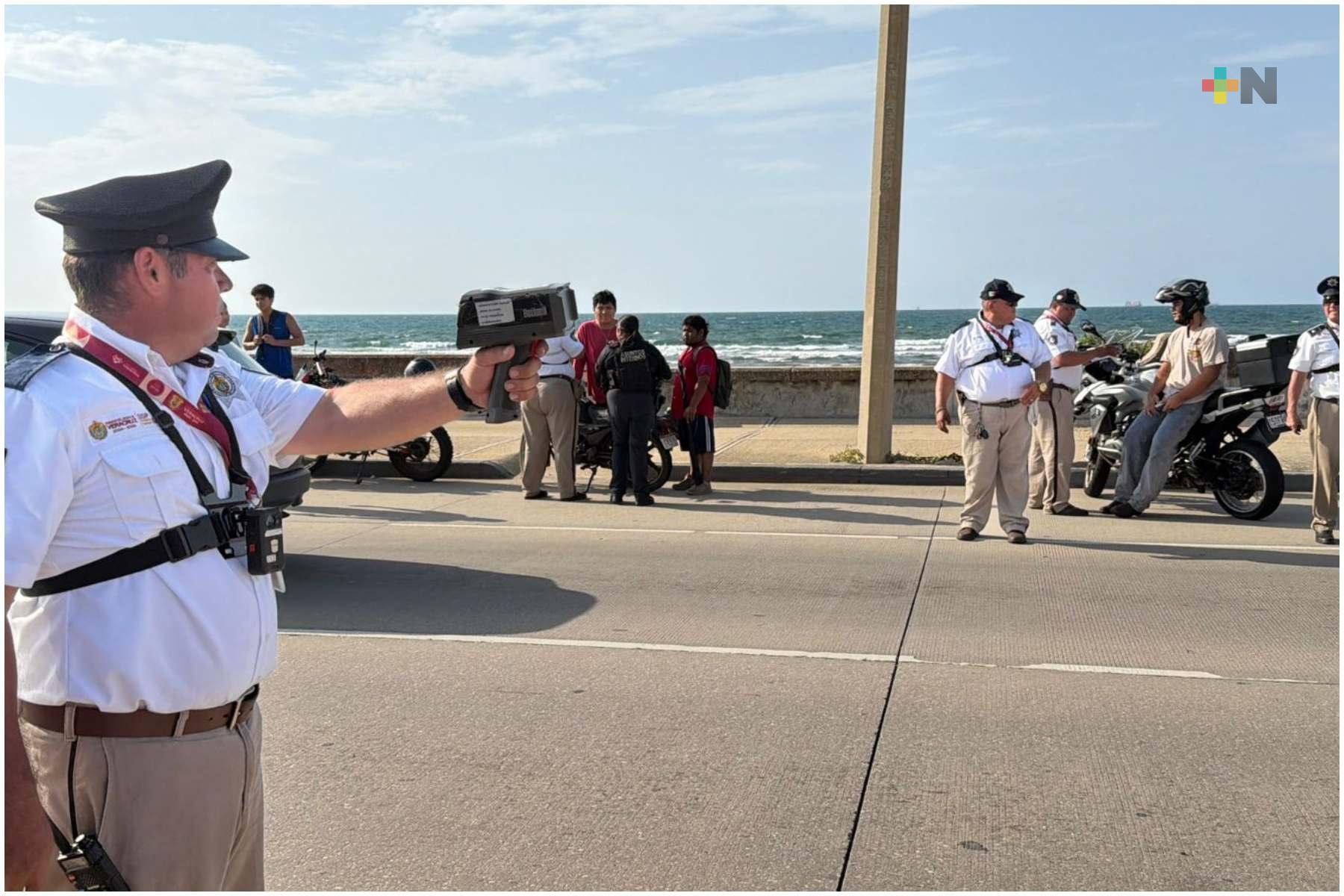 Operativo Radar deja decenas de infracciones en el malecón de Coatzacoalcos