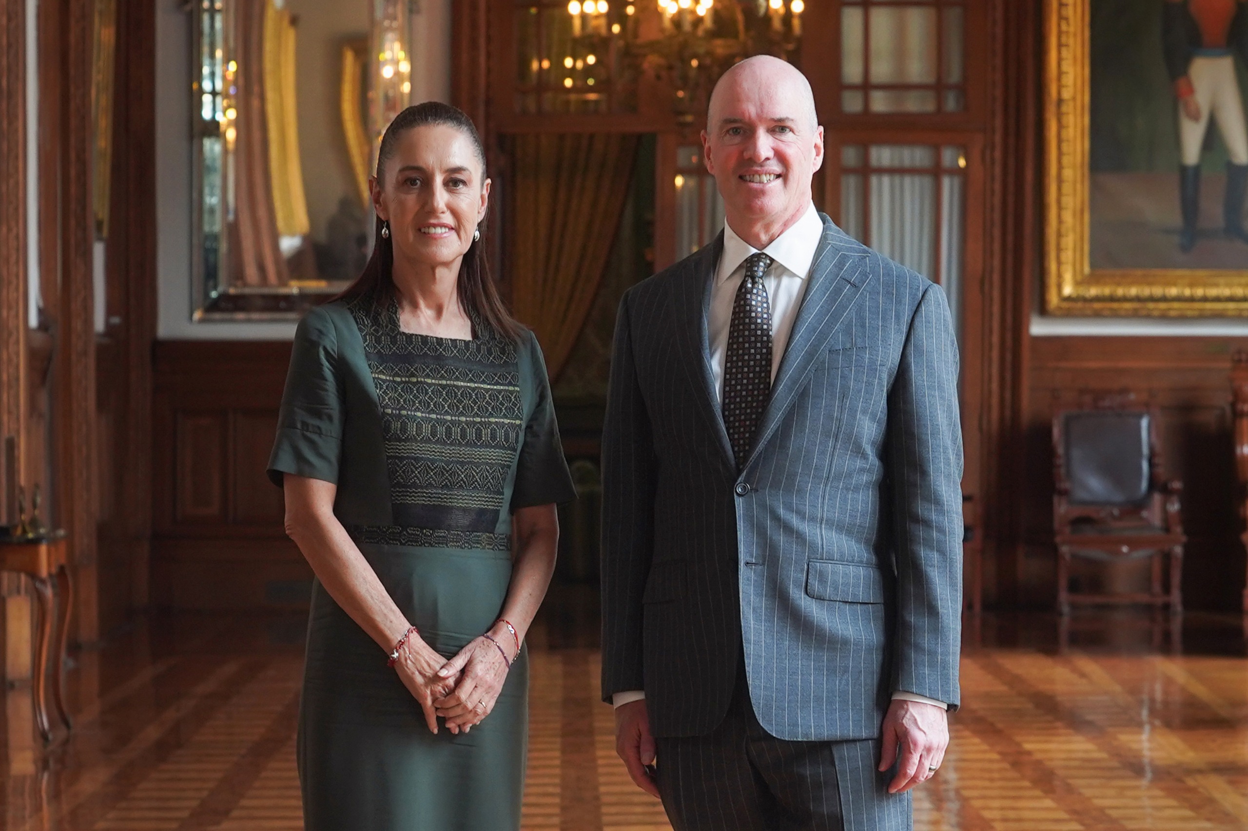 Presidenta Sheinbaum recibe a cofundador de firma financiera Andreessen Horowitz