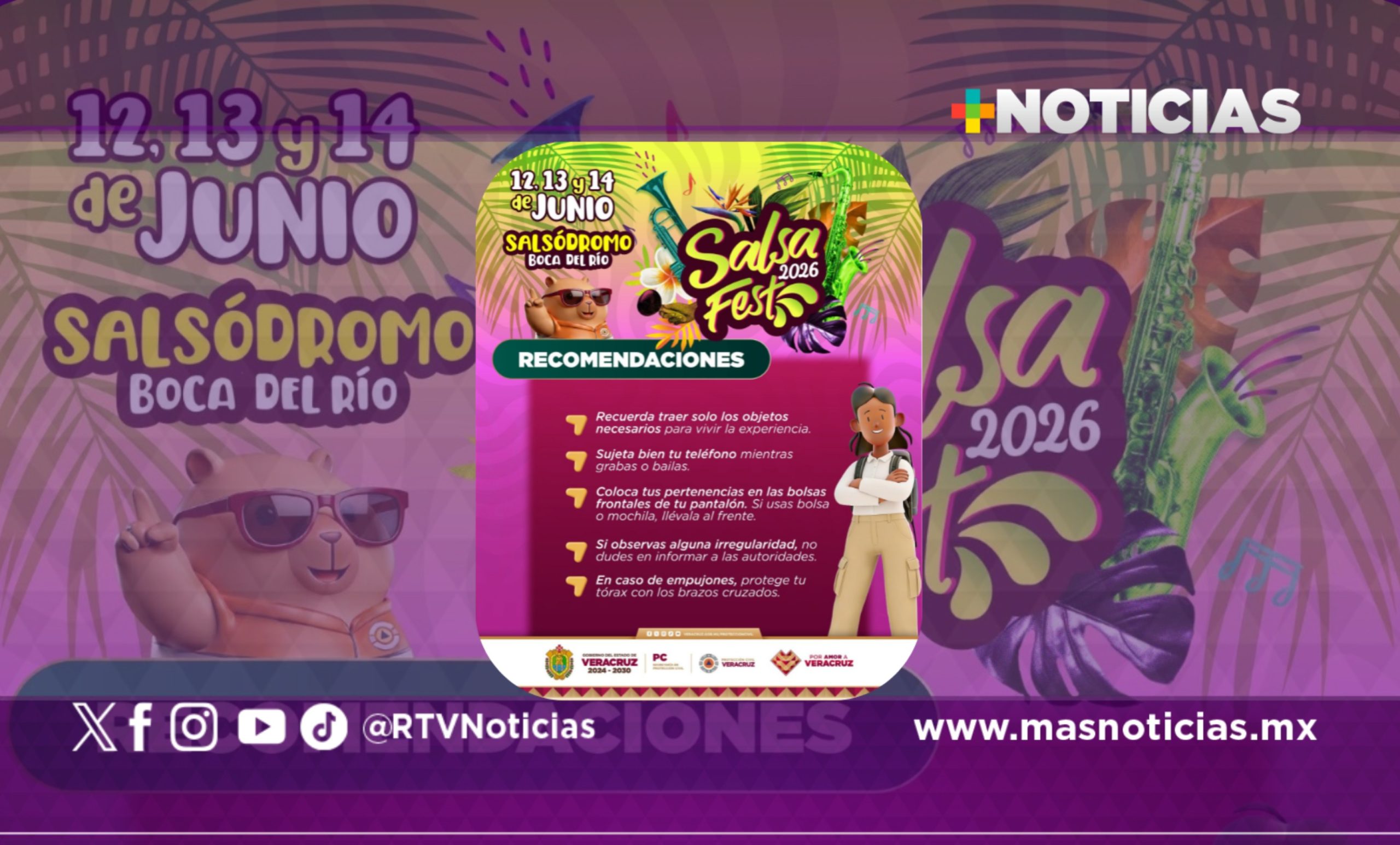 Vive un Salsa Fest seguro y responsable