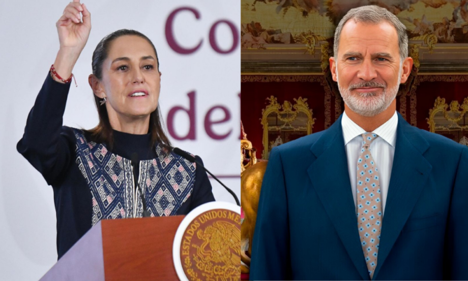 Sheinbaum recibirá a Felipe VI en Palacio Nacional