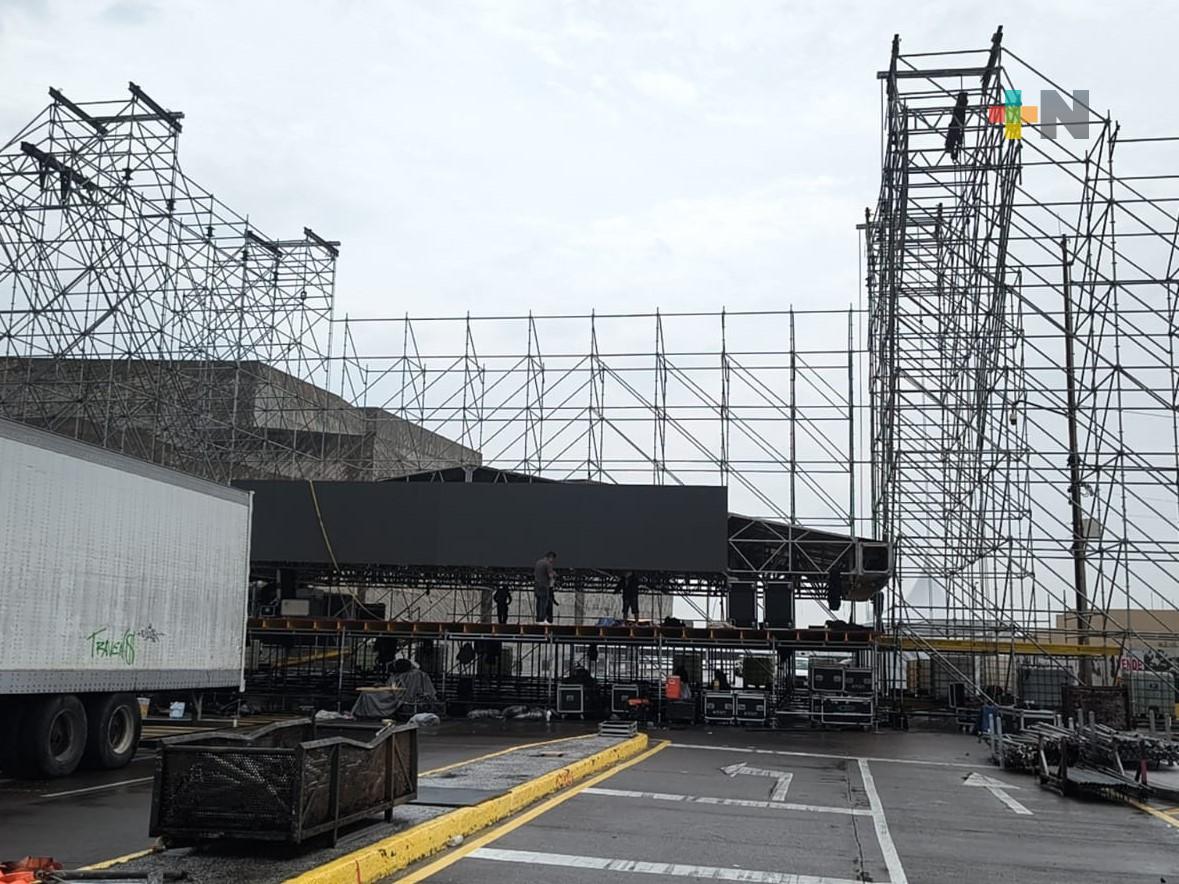 Comenzó la instalación del salsódromo en Boca del Río