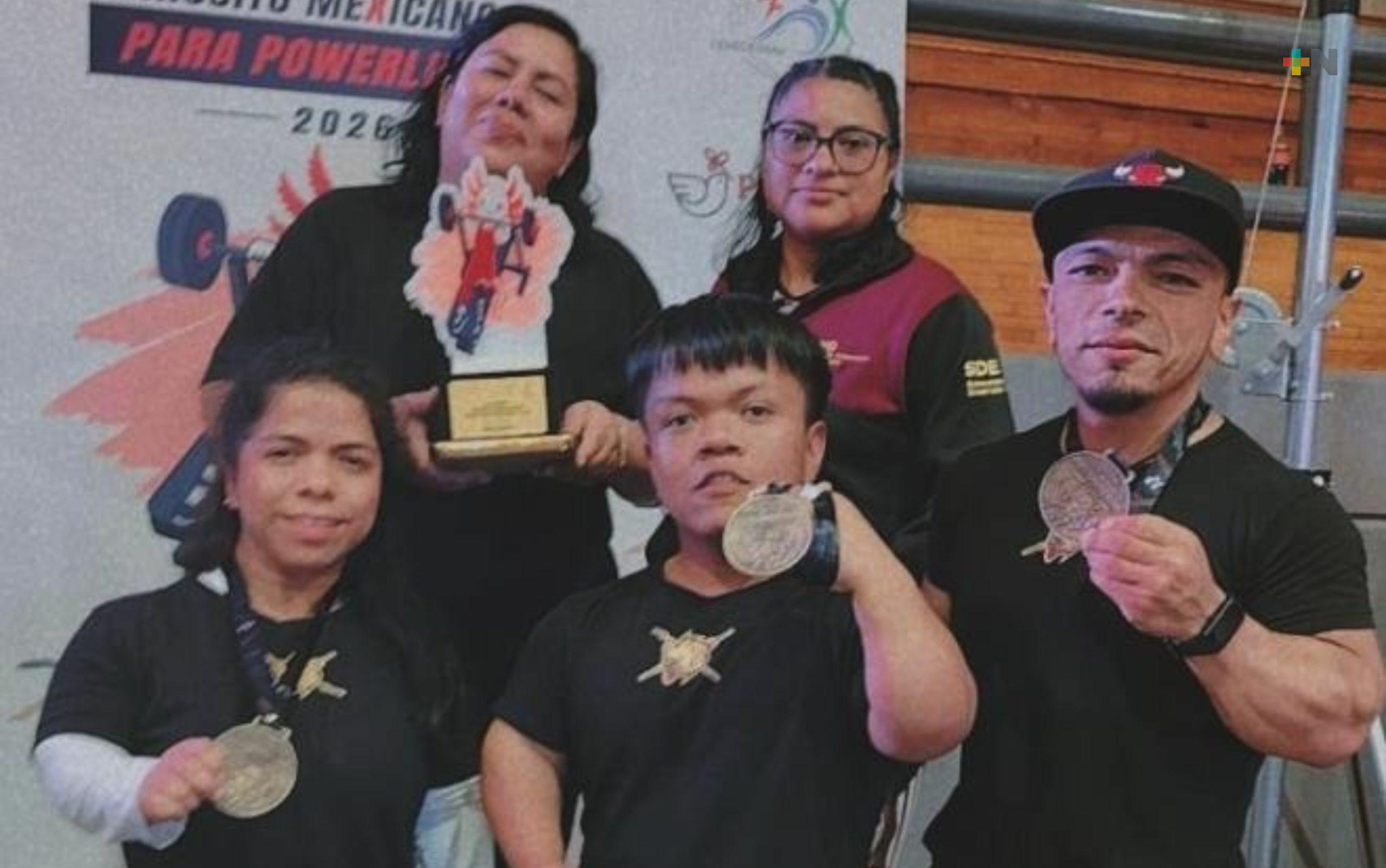 Veracruz destacó en circuito nacional de parapowerlifting