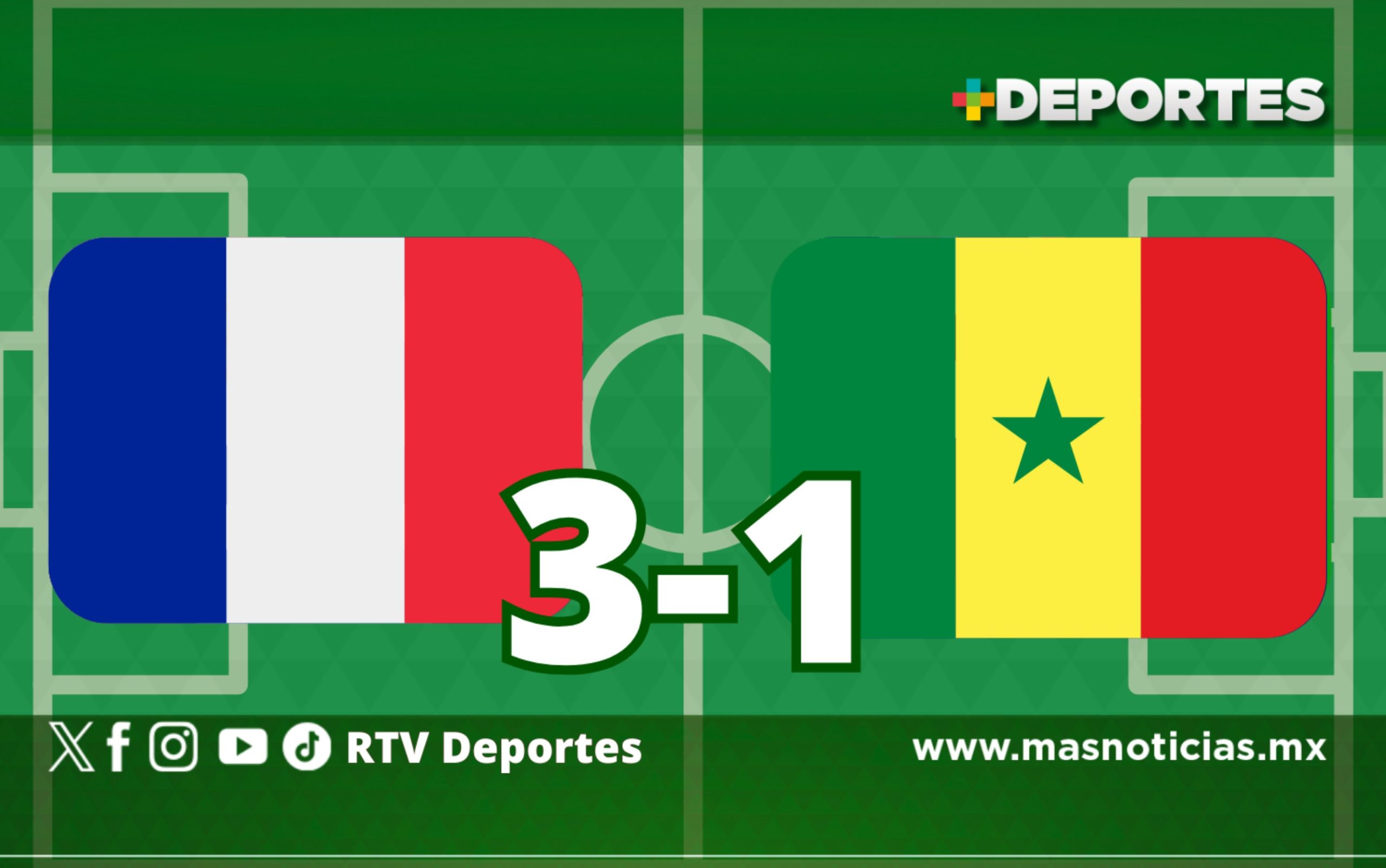 Doblete de Kylian Mbappé en triunfo francés
