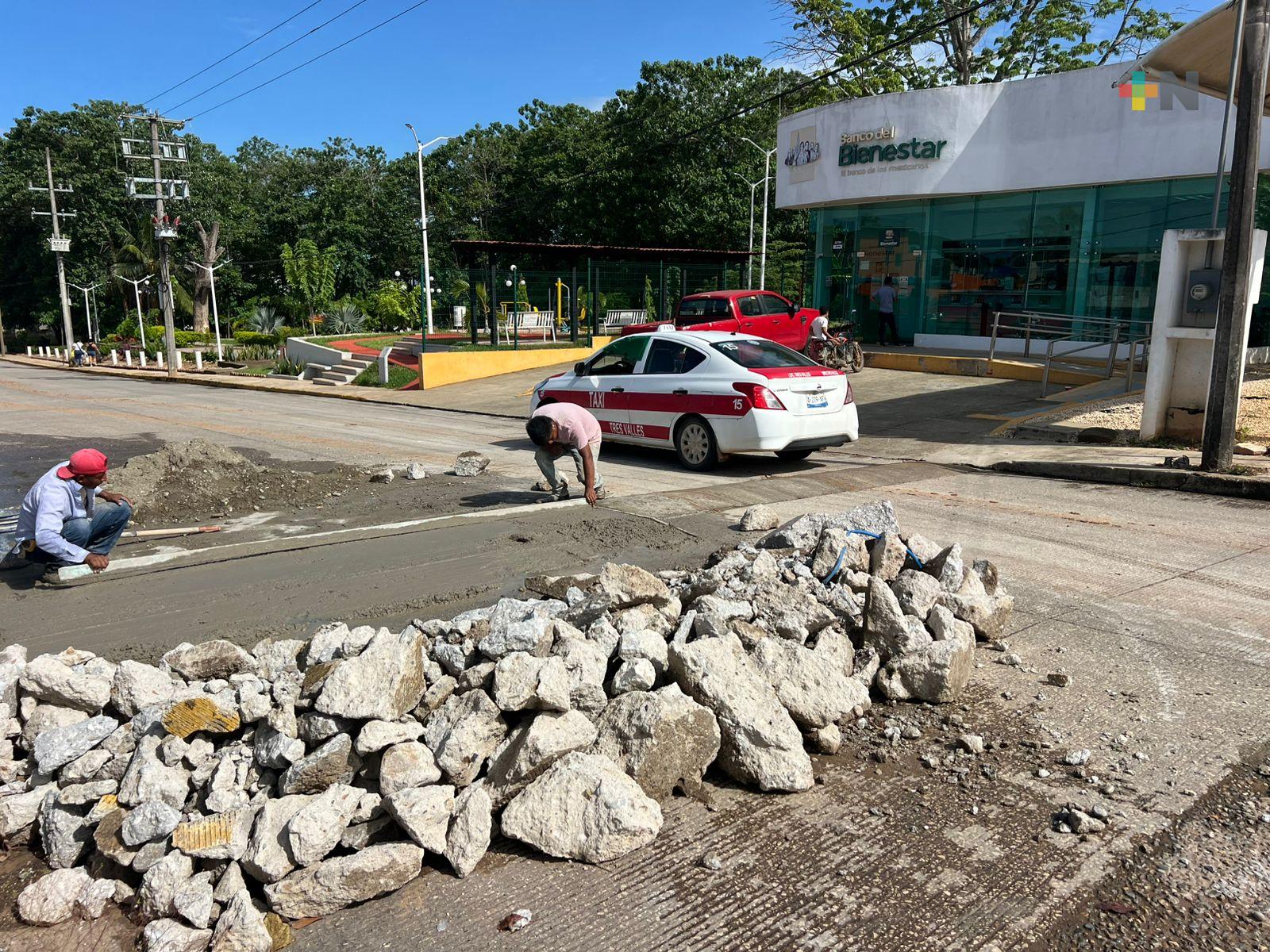 Topes preventivos refuerzan la seguridad vial en Tres Valles
