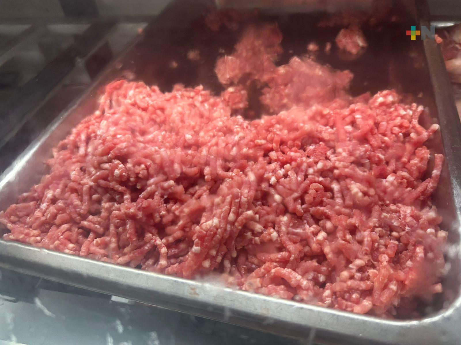 Sube la carne de res en Coatzacoalcos