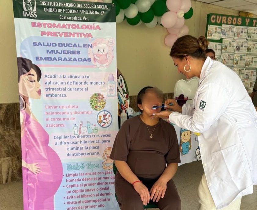 Realizan Feria de Salud Bucal para embarazadas