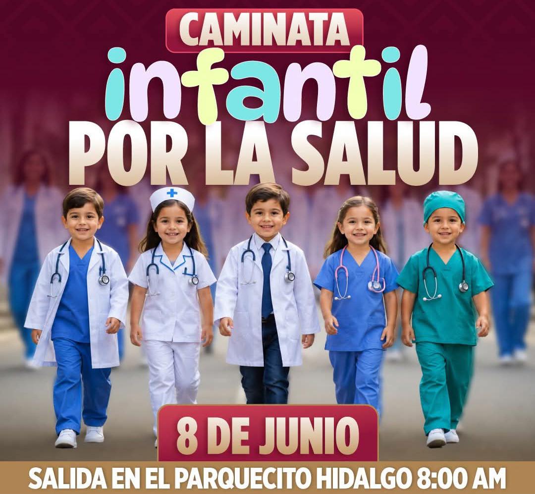 Invitan a caminata infantil por la salud en Minatitlán