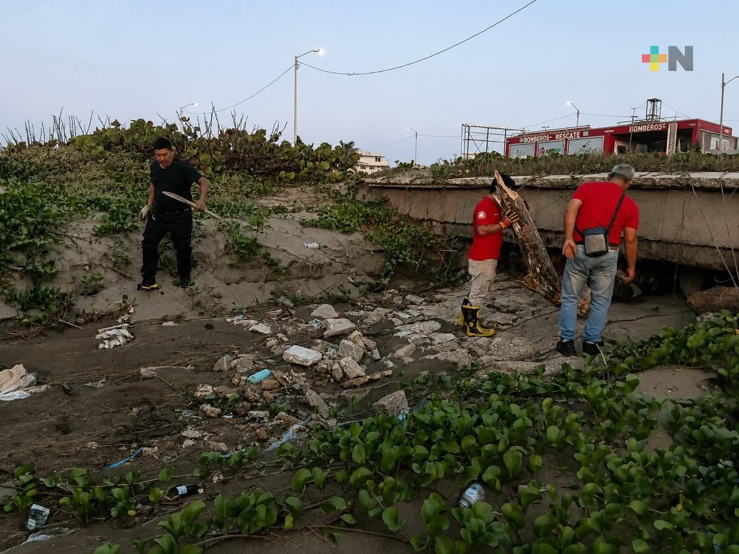 Refuerzan limpieza de bocas de tormenta para prevenir inundaciones