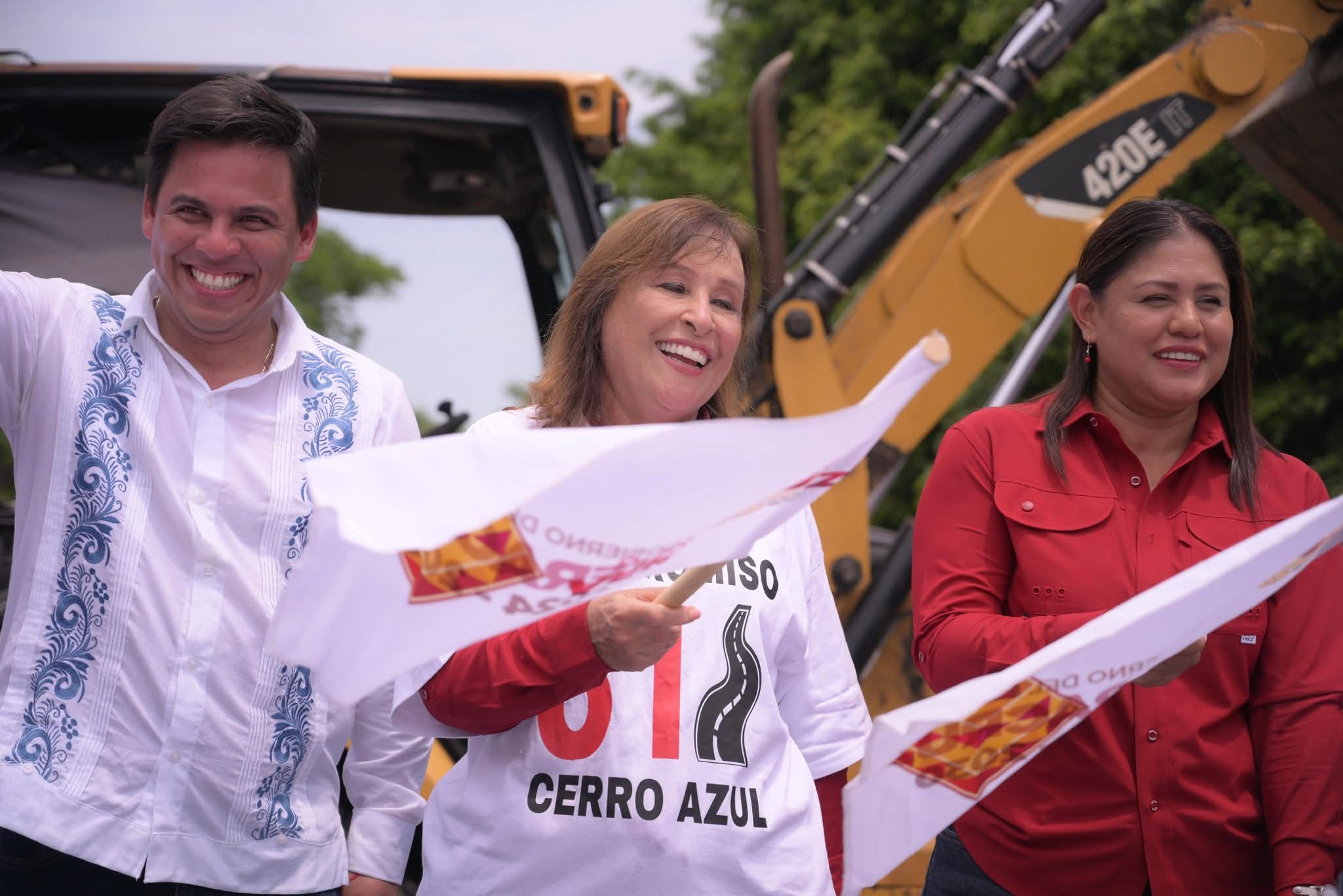 Cumple Rocío Nahle compromiso 81; inicia construcción de la carretera de Cerro Azul a la autopista
