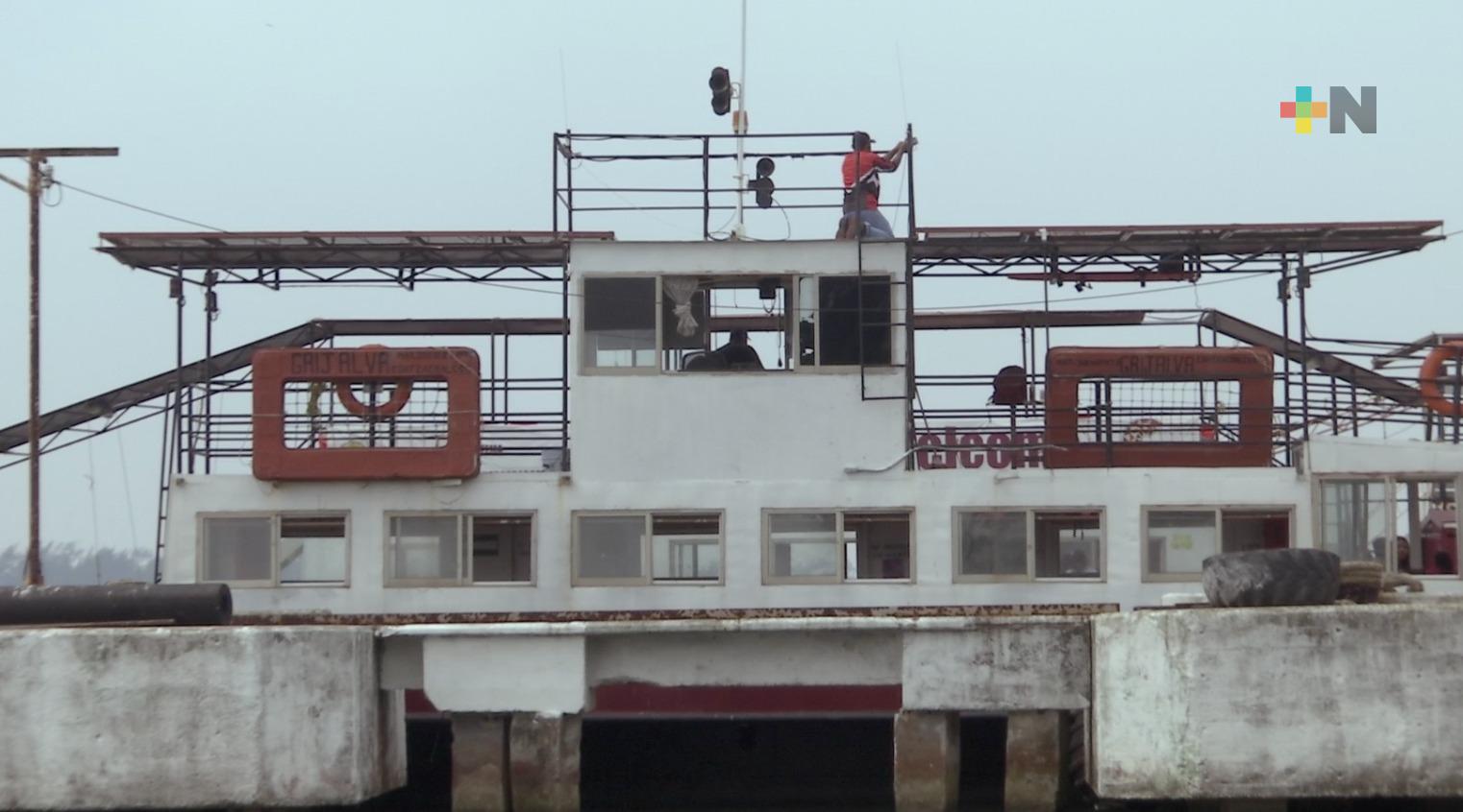 Reanudan servicio del transbordador tras inspección
