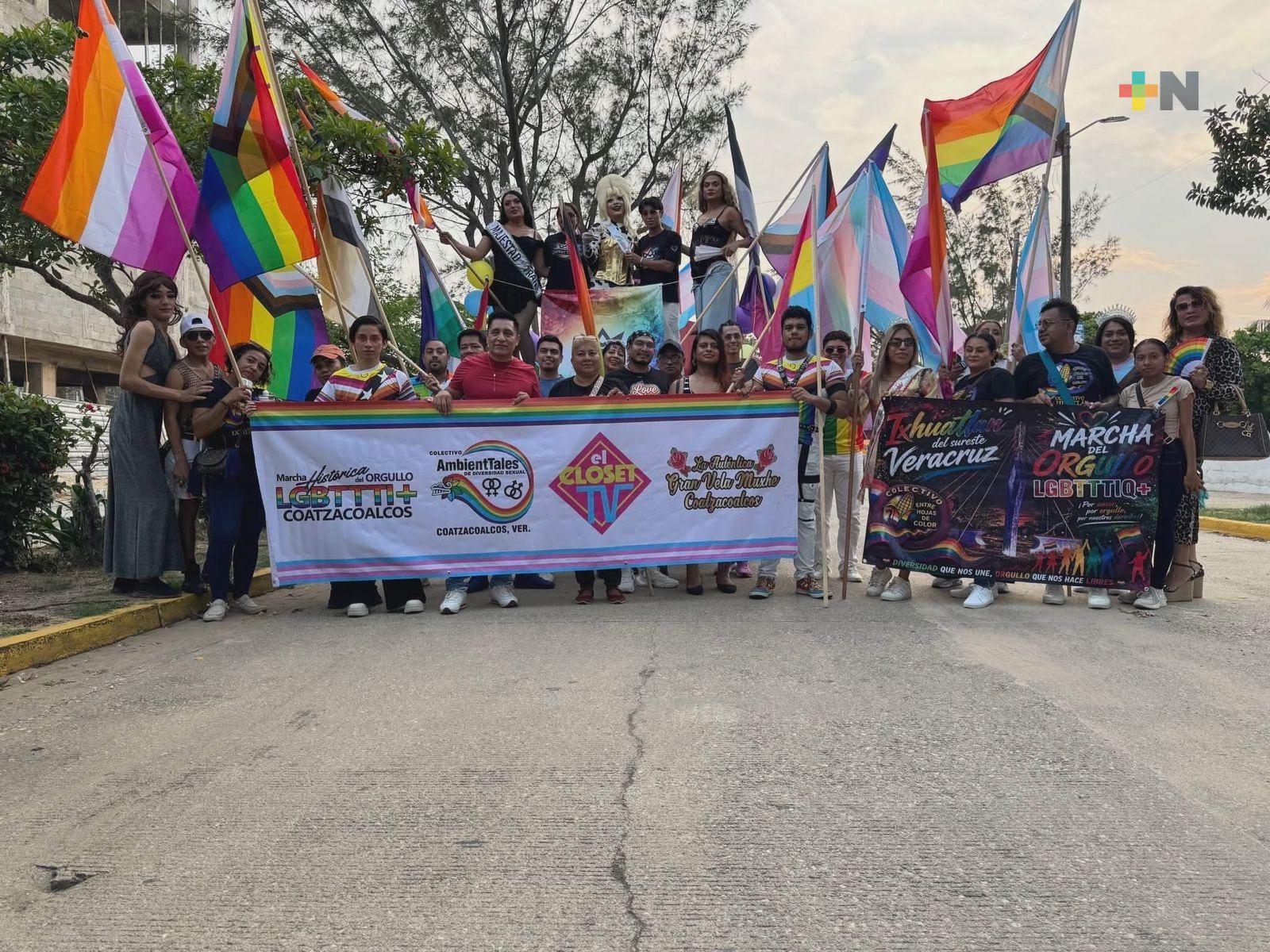Realizan 4ª Marcha del Orgullo LGBT+ en Villa Allende
