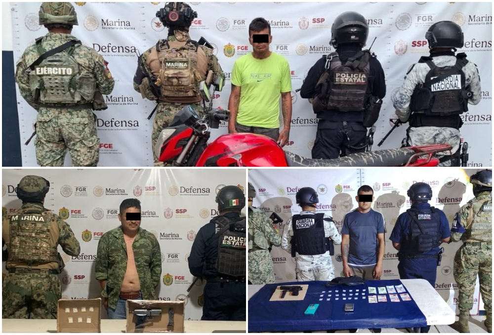 Reporta SSP aseguramiento de 445 kilos de presunta droga y 111 armas largas