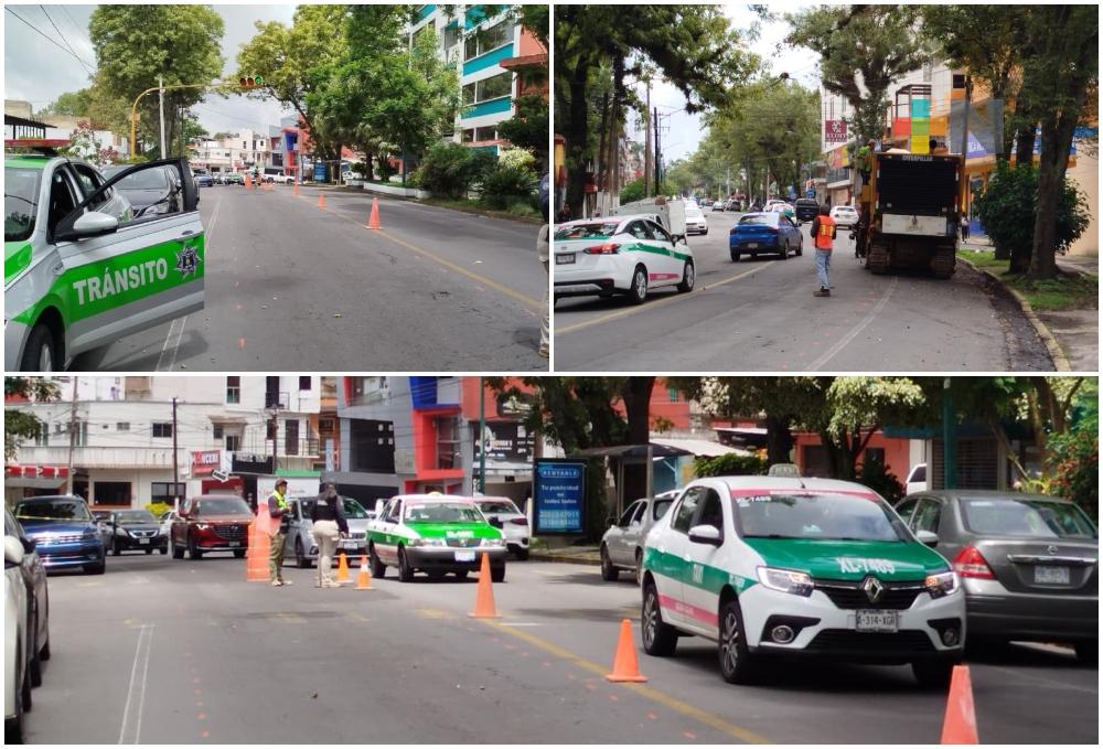 Inicia bacheo en avenida Miguel Alemán de Xalapa; utilicen vías alternas