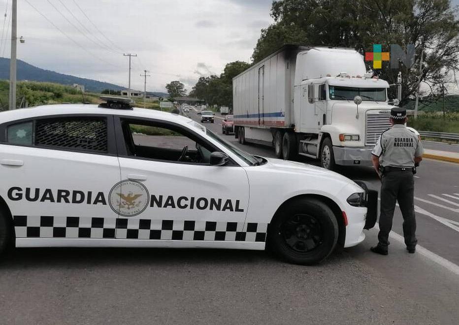 Guardia Nacional refuerza vigilancia en carreteras federales