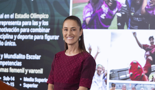 Es aprovechar el mundial para fortalecer la actividad deportiva: Presidenta; habrá 4 mil 208 canchas del Mundial Social en todo el país