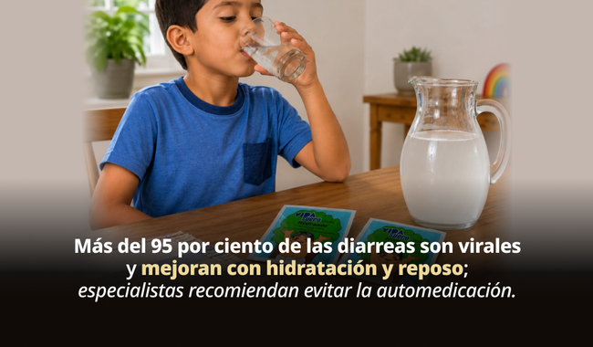 Las diarreas causadas por virus no requieren antibióticos