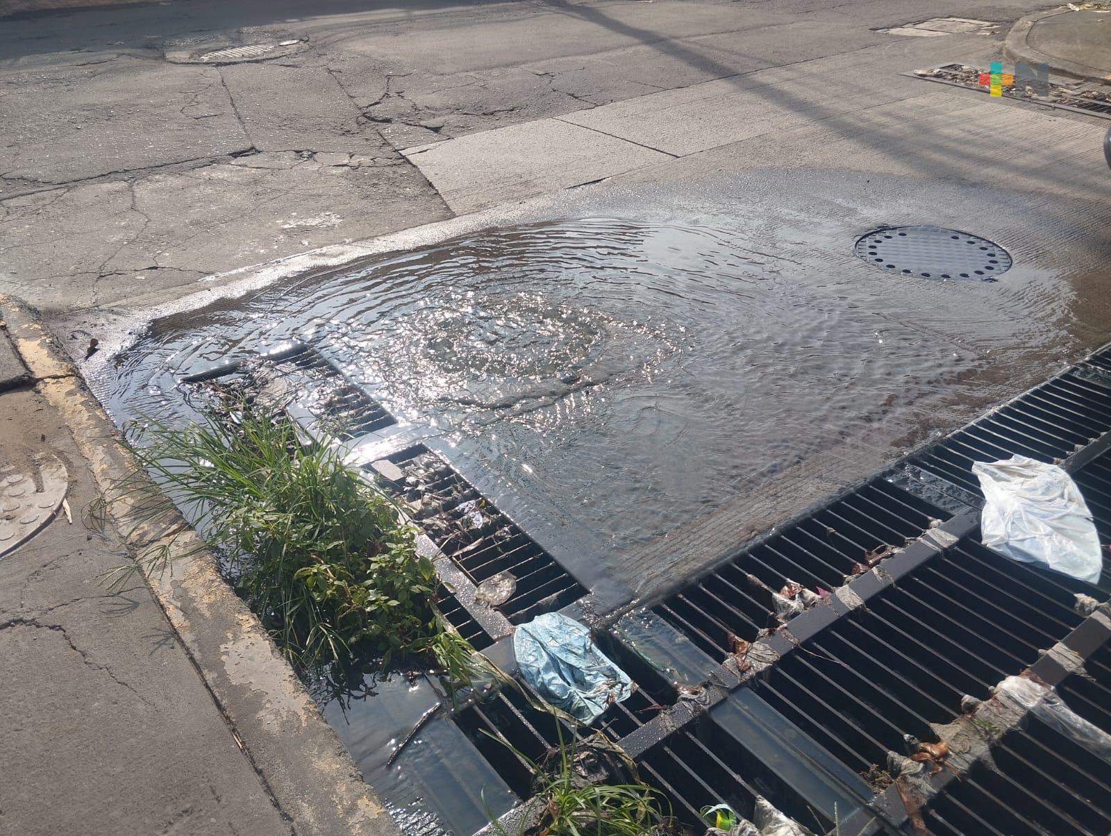 Persiste fuga de aguas negras en colonia Playa Hermosa
