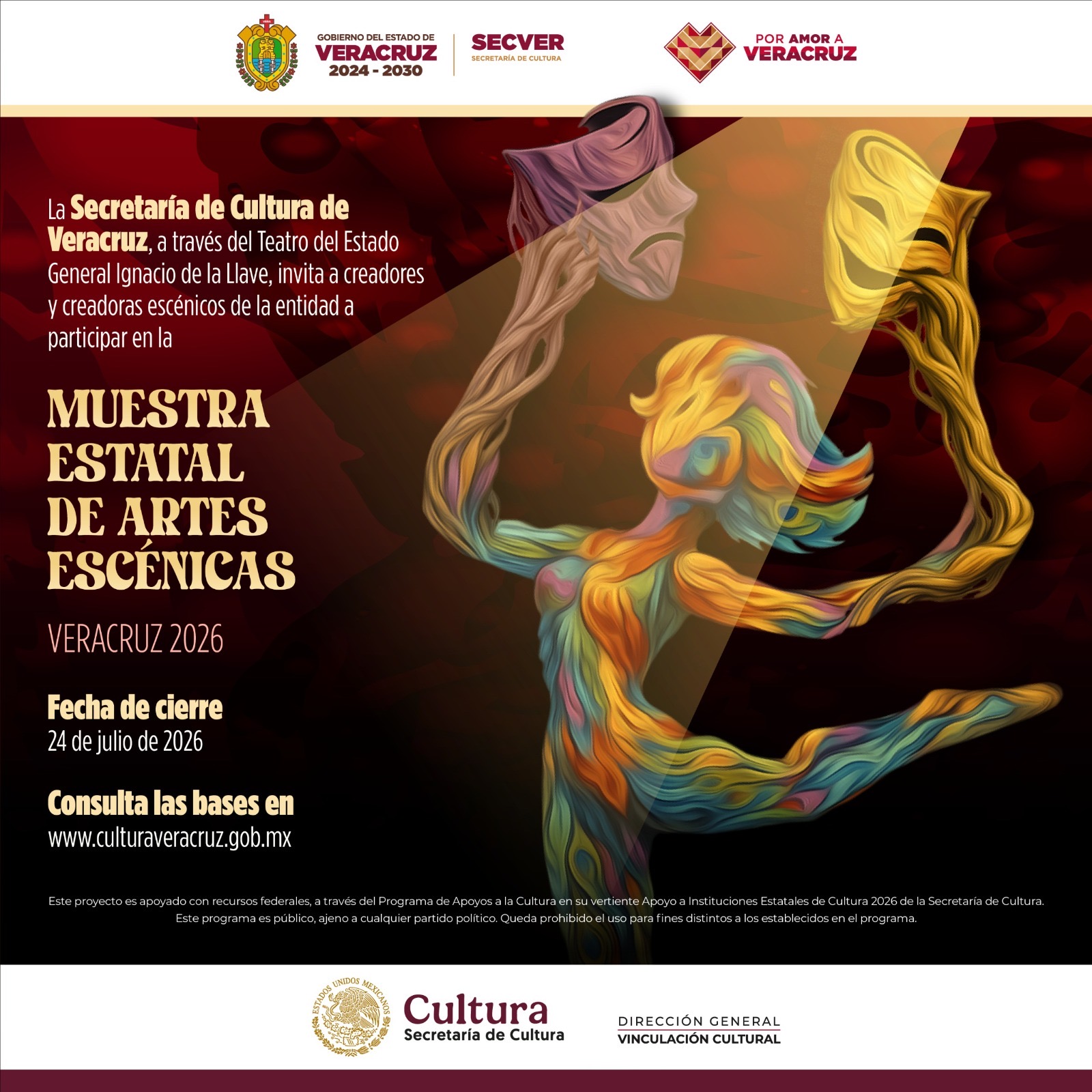 Convoca SECVER a participar en la Muestra Estatal de Artes Escénicas Veracruz