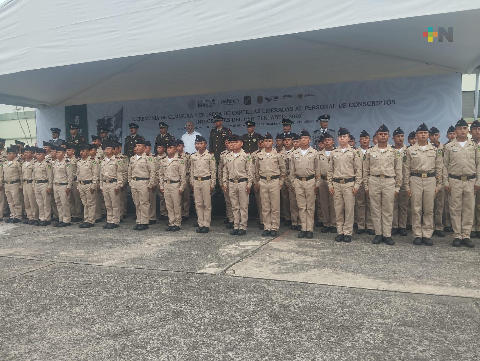 Más de cien jóvenes concluyeron su Servicio Militar en Batallón de Infantería de La Boticaria