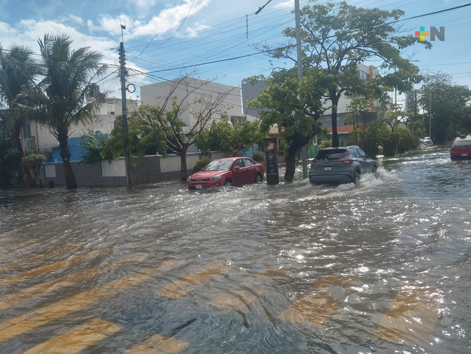 Intensas lluvias se registraron en la zona conurbada Veracruz – Boca Río