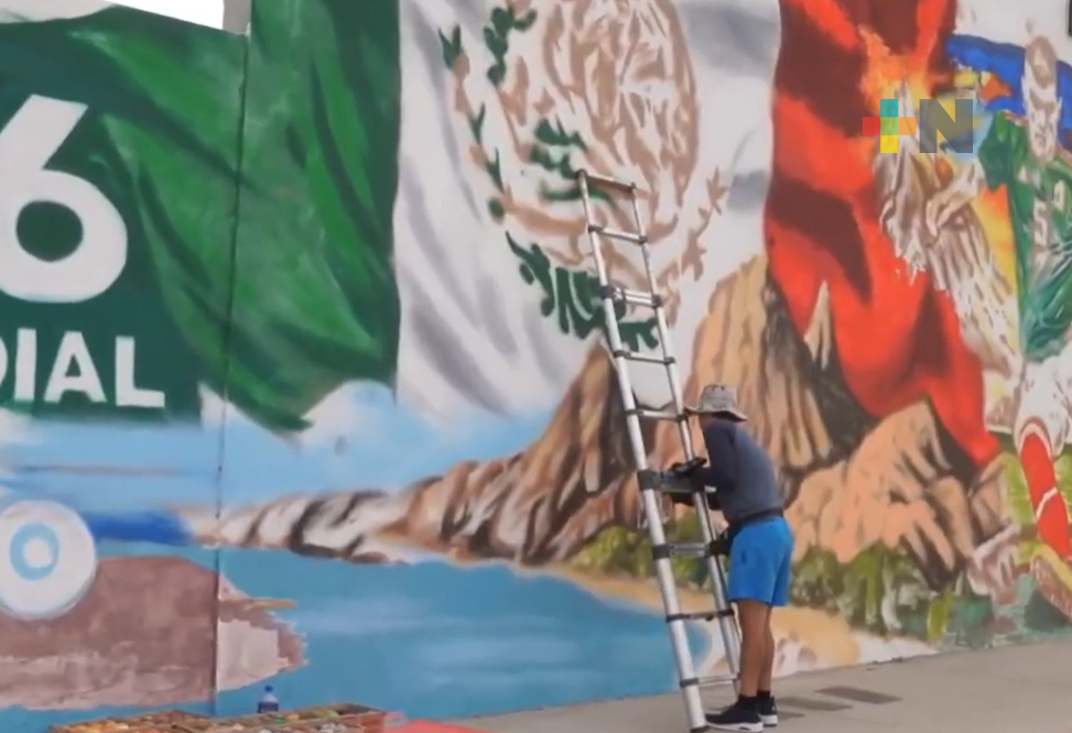 Veracruz luce murales del Mundial Social
