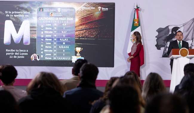 Becas para el Bienestar generan igualdad e impulsan a infancias a estudiar; benefician a 12.8 millones de estudiantes: Presidenta