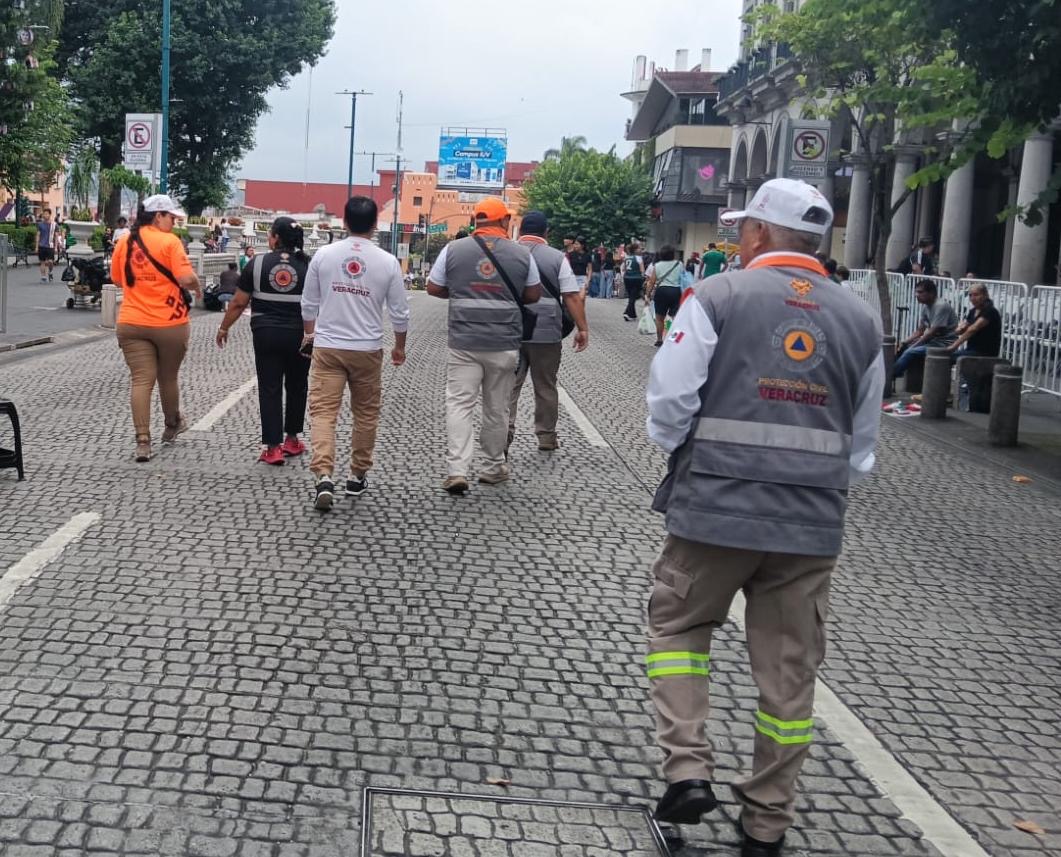Implementa PC operativo preventivo en Xalapa y Veracruz por transmisión del partido de la Selección Mexicana