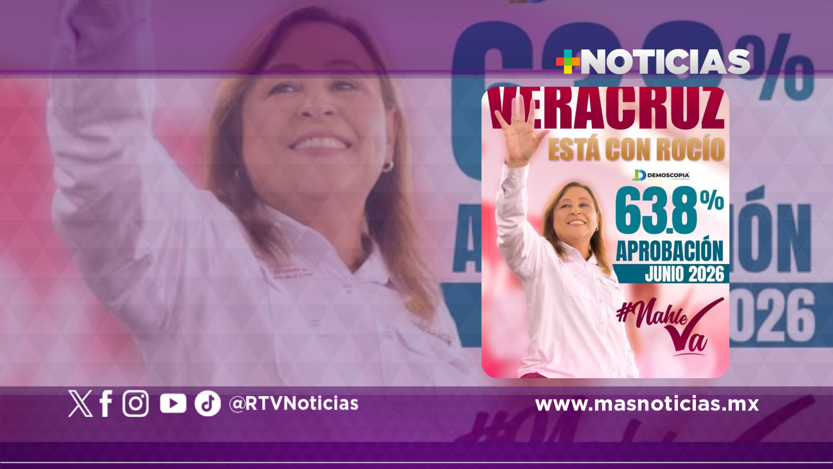 Rocío Nahle se ubica entre los 10 gobernadores mejor evaluados del país