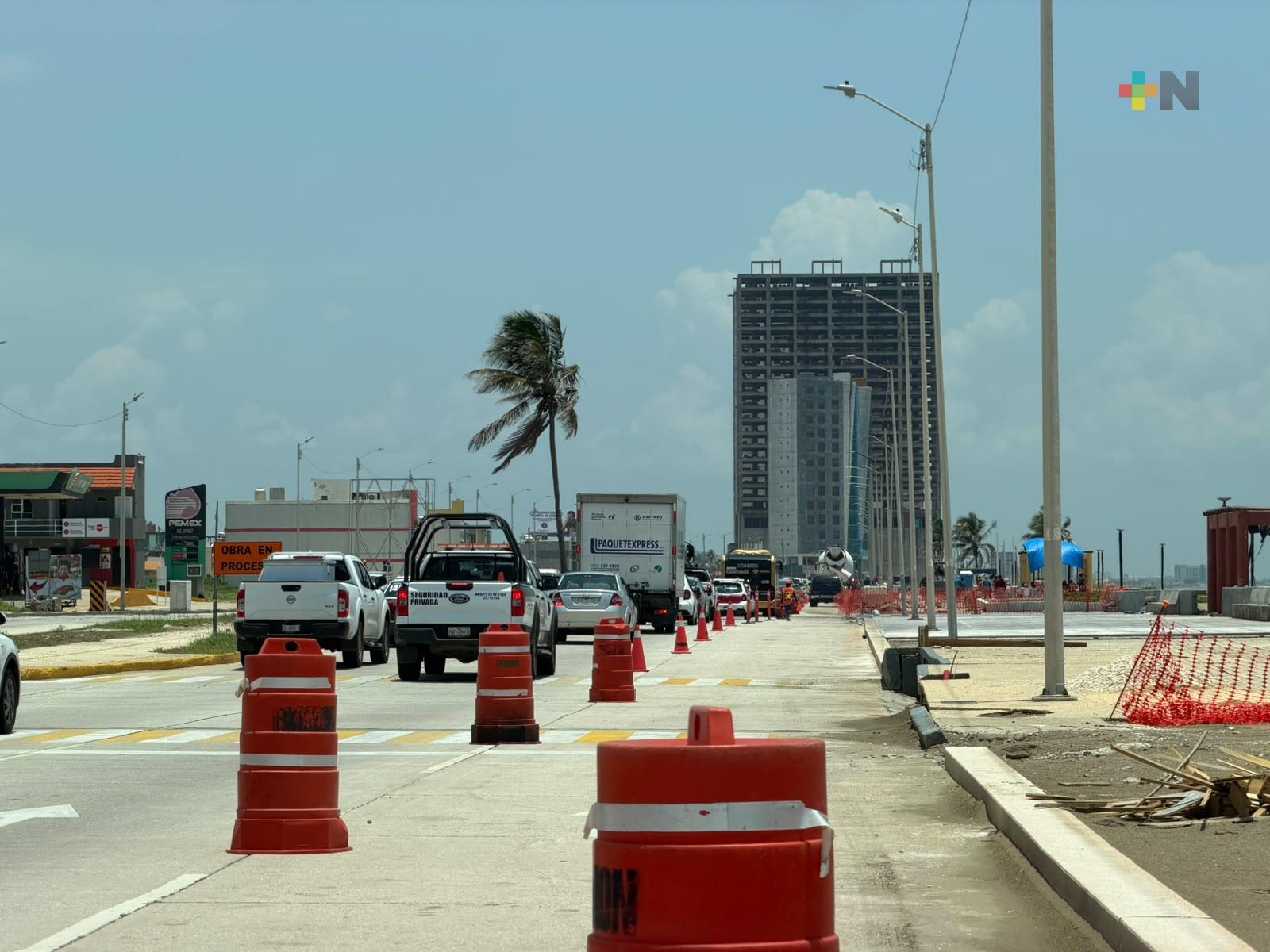 Esperan concluir trabajos de rehabilitación en malecón de Coatzacoalcos antes de festejos patrios