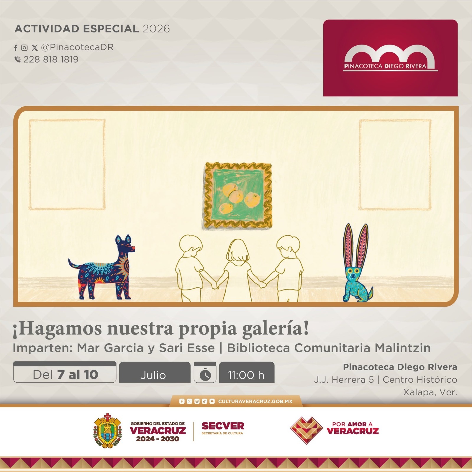 Invita SECVER al público infantil a crear su propia galería artística