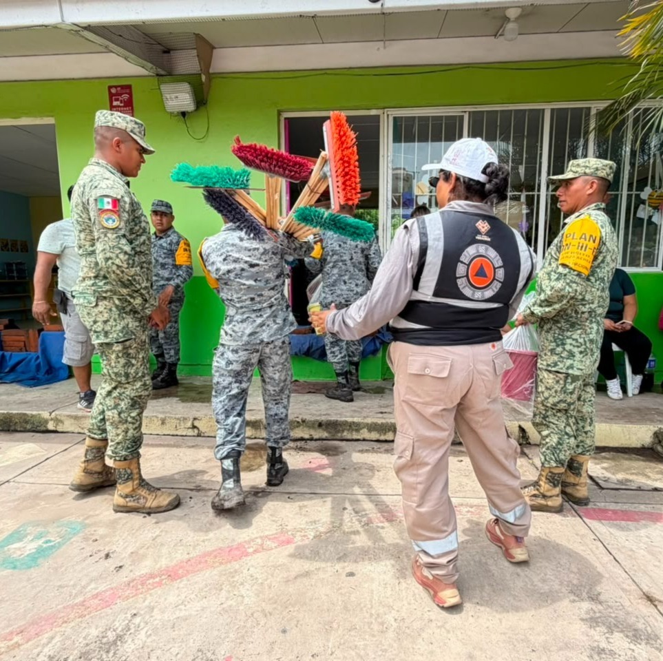 Activa Gobierno del Estado ayuda humanitaria y labores de limpieza por lluvias