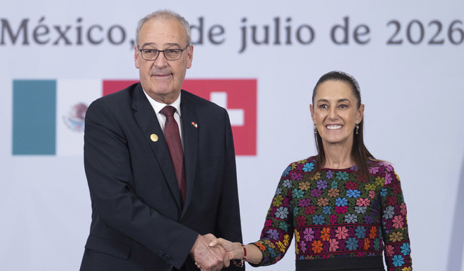 Vamos a seguir ampliando y diversificando nuestras relaciones: Presidenta tras reunión con el Presidente de Suiza, Guy Parmelin